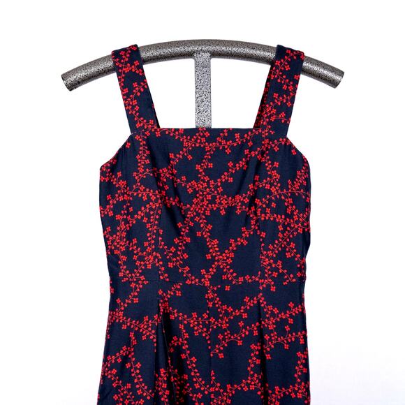 Draper James Women's SZ 0 Clover Vines Silk Blend Dress Floral Cottage Romantic - Picture 1 of 6
